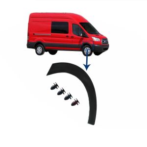 FRONT RIGHT WHEEL ARCH TRIM MOULDING PANEL FR FORD TRANSIT MK8 2014 ON WING SIDE