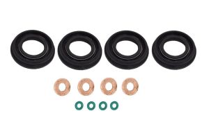 FUEL INJECTOR SEALS + WASHER + O RING SET FOR LAND ROVER DEFENDER 2.2 + 2.4 06-11