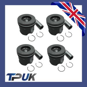 Piston For Ford Transit 2.4 Mk7 2006-2014 Per 4 With Rings And Pin