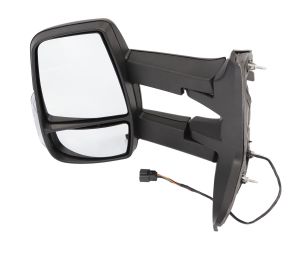 FORD TRANSIT MK8 LEFT SIDE LONG ARM DOOR MIRROR + LIGHT CLEAR 2014 ON PASSENGER