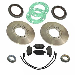 Ford Transit Mk7 2.2 2.4 Rwd Rear Brake Discs Pads Hub Nuts Seals Gasket Single