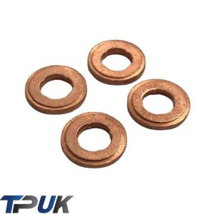 FORD TRANSIT 2012 ON 2.2L CR TC I4 ENGINE COPPER INJECTOR WASHERS SET OF 4