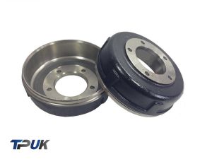 Pair Transit Brake Drums 2.4 Rwd 2.0 Fwd 330/350L Single R/Wheel 5 Stud Pr Mk6