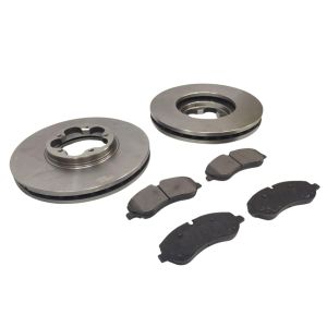 FRONT BRAKE PADS DISCS FOR FORD TRANSIT 2.2 RWD MK8 2014 ON 1842632 2110200