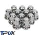 Ford Transit Set Of 12 Chrome Wheel Nuts Alloy Steel M14X2 Mk6 Mk7 2000 - 2014