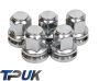 Ford Transit Set Of 5 Chrome Wheel Nuts Alloy Steel M14X2 Mk6 Mk7 2000 - 2014